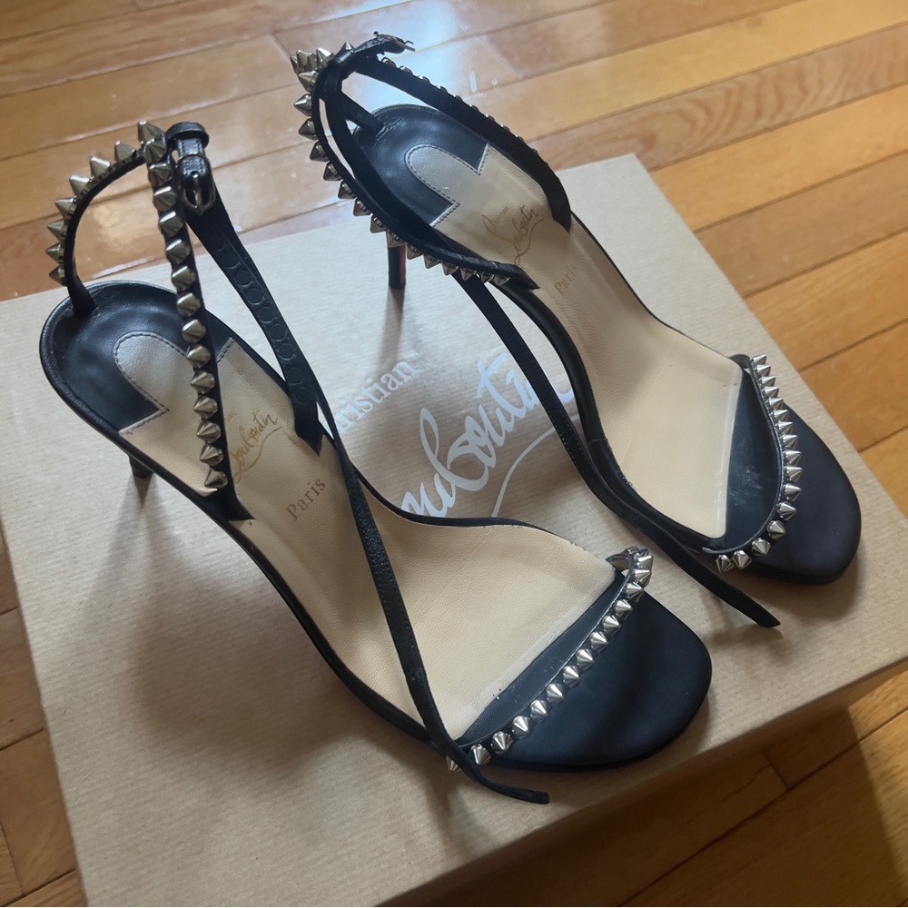 Christian Louboutin Leather Spike Heels